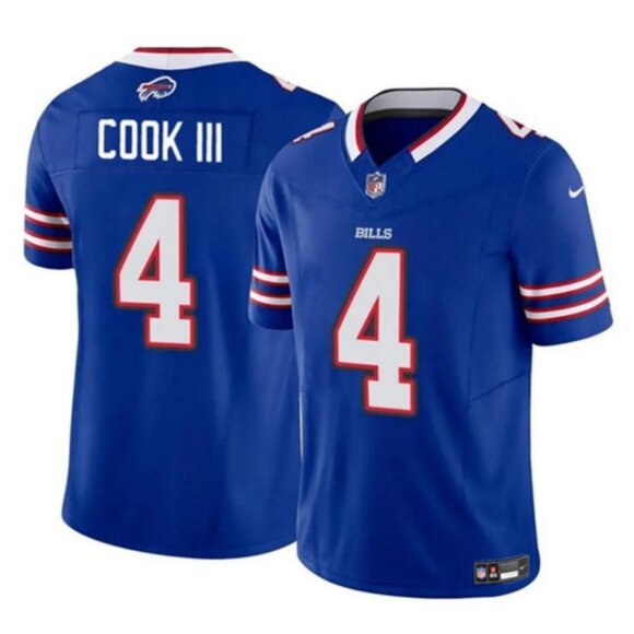 James Cook III Blue Stitched Vapor Jersey Royal Can Choose Mens Youths
